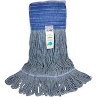 Wide-Band Mop Head, Antimicrobial/Floor Finishing/Specialty, Cotton/Rayon/Synthetic, Loop Style Stor-it Systems
