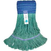 Wide-Band Mop Head, Antimicrobial/Floor Finishing/Specialty, Cotton/Rayon/Synthetic, Loop Style Stor-it Systems