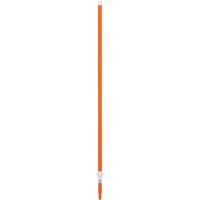 Manche, Balai/Brosse/Vadrouille &agrave; &eacute;pousseter/Support &agrave; tampon/Grattoir/Raclette/Vadrouille humide, Orange, T&eacute;lescopique, 62" - 109-2/5" lo Stor-it Systems