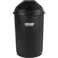 Half-Round Garbage Bin with Lid, Polyethylene, 21 US gal. Stor-it Systems