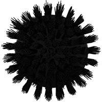 Brosse ronde HyDrive pour perceuse, Soies Tr&egrave;s ferme, Longueur de 3-1/10", Noir Stor-it Systems