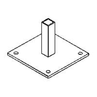 Curtain Partition Floor Mount KB005 | Stor-it Systems