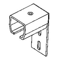 Curtain Partition Wall Mount End Connector KB010 | Stor-it Systems