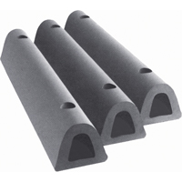 Extruded Rubber Dock Fenders, Rubber, 4-1/2" W x 36" L x 3-3/4" D KH661 | Stor-it Systems