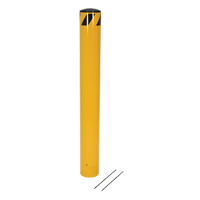Pour-In-Place Bollards, Steel, 36-1/2" H x 5-9/16" W, Yellow Stor-it Systems