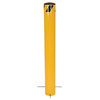 Pour-In-Place Bollards, Steel, 36-1/2" H x 5-9/16" W, Yellow Stor-it Systems