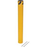 Pour-In-Place Bollards, Steel, 48-1/2" H x 5-9/16" W, Yellow Stor-it Systems
