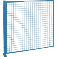 Perimeter Guards - Mesh Style, 4' H x 4' W, Blue KH946 | Stor-it Systems