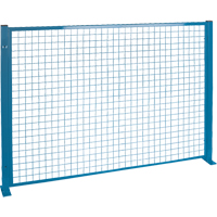 Perimeter Guards - Mesh Style, 4' H x 8' W, Blue KH947 | Stor-it Systems