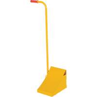 Ergo Handle Wheel Chock, Steel, Yellow, 8" W x 10-3/4" D x 9-1/8" H Stor-it Systems