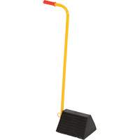 Ergo Handle Wheel Chock, 9-1/4" x 8" x 6", Black Stor-it Systems