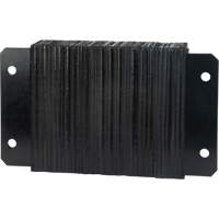 Laminated Dock Bumpers, Horizontal, Rubber, 18" W x 4" D x 12" H Stor-it Systems