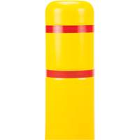 Polyethylene Bollard Cover, 4-1/2" Dia. x 52" L, Red/Yellow Stor-it Systems