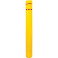 Polyethylene Bollard Cover, 6-5/8" Dia. x 60" L, Red/Yellow Stor-it Systems