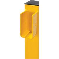 Corner Post for Light-Duty Guard Rails, Steel, 42" H, Safety Yellow Stor-it Systems