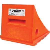 25 Ton General Purpose Wheel Chock, Urethane, Orange Stor-it Systems