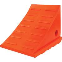 35 Ton General Purpose Wheel Chock, Urethane, Orange Stor-it Systems