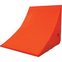 70 Ton Large Equipment Wheel Chock, Urethane, Orange Stor-it Systems