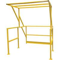 Mezzanine Safety Gate, 70" L x 77" H, 78" Raised, Yellow Stor-it Systems