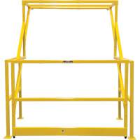 Mezzanine Safety Gate, 70" L x 77" H, 78" Raised, Yellow Stor-it Systems