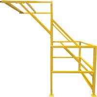 Mezzanine Safety Gate, 70" L x 77" H, 78" Raised, Yellow Stor-it Systems
