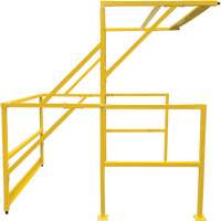 Mezzanine Safety Gate, 70" L x 77" H, 78" Raised, Yellow Stor-it Systems