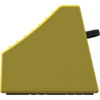 Checkers Safety Heavy-Duty Ultra Class Mining Wheel Chock without Bracket, HDPE, Yellow, 14-1/2" W x 17-1/2" D x 16" H Stor-it Systems