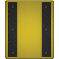 Checkers Safety Heavy-Duty Ultra Class Mining Wheel Chock without Bracket, HDPE, Yellow, 14-1/2" W x 17-1/2" D x 16" H Stor-it Systems