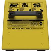 Checkers Safety Heavy-Duty Ultra Class Mining Wheel Chock without Bracket, HDPE, Yellow, 14-1/2" W x 17-1/2" D x 16" H Stor-it Systems