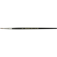 Black Pointed Bristle Artist Brush, 1.7 mm Brush Width, Camel Hair, Wood Handle KP104 | Stor-it Systems