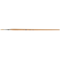 Pure White Bristle Round Marking Paint Brush, 5/32" Brush Width, White China, Wood Handle KP190 | Stor-it Systems
