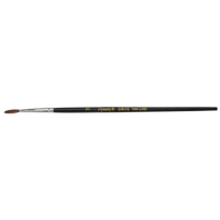 Black Pointed Bristle Artist Brush, 2.1 mm Brush Width, Camel Hair, Wood Handle KP599 | Stor-it Systems