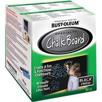 Chalk Board Paint, 877 ml, Can, Black Stor-it Systems