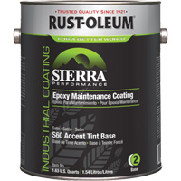 Sierra Performance S60 Water-Based Epoxy Maintenance Coating Accent Base, Gallon, Tint Base Stor-it Systems
