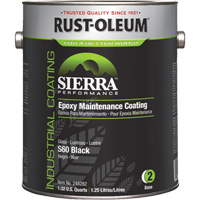 Sierra S60 Water-Based Epoxy Maintenance Coating Part 2 Base, Gallon, Black Stor-it Systems
