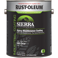 Sierra S60 Water-Based Epoxy Maintenance Coating Part 2 Base, Gallon, Clear Stor-it Systems