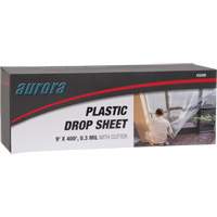 Drop sheet, 400' L x 9' W, Plastic KQ208 | Stor-it Systems