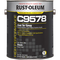 Composant de base pour rev&ecirc;tement &eacute;poxydique &agrave; base de goudron de houille et &agrave; haute teneur en solides du syst&egrave;me C9578, Noir, Gallon Stor-it Systems