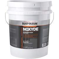 Noxyde Elastomeric Acrylic Coating, 5 gal., Pail, Grey Stor-it Systems