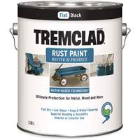 Tremclad&reg; Water-Based Rust Paint, 3.78 L, Gallon, Black Stor-it Systems