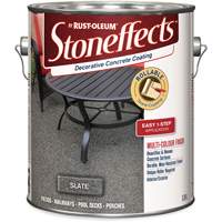 Stoneffects Decorative Concrete Coating, 3.4 L, Solvent-Based, Textured, Grey Stor-it Systems