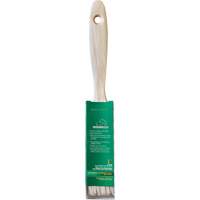 Pinceau pour murs et moulures One Coat, Soie blanche, Manche Bois, Largeur de 1" Stor-it Systems