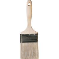 Pinceau pour murs et moulures One Coat, Soie blanche, Manche Bois, Largeur de 3" Stor-it Systems