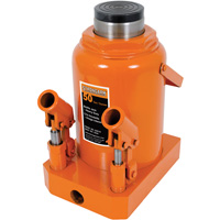 Bottle Jack, 50 tons, Manual Hydraulic, 19-3/4" Raised Height LA817 | Stor-it Systems