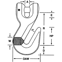 Crochets en acier alli&eacute; Stor-it Systems