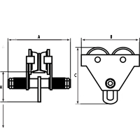 Chariots ajustables, 1000 lb (0,5 tonne) Stor-it Systems