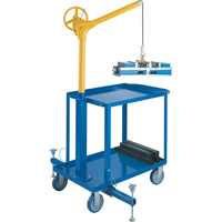 Tall Industrial Lifting Device with Mobile Cart, 500 lbs. (0.25 tons) Capacity LS954 | Stor-it Systems