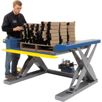 Hydraulic Floor-Height Scissor Lift Tables, Steel, 2000 lbs. Capacity LT586 | Stor-it Systems