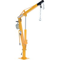 Winch Operated Truck Jib Crane, 1000 lbs. (0.5 tons) Capacity, 86-1/2" Max. Clearance LU495 | Stor-it Systems