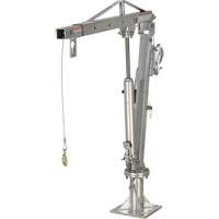 Winch Operated Truck Jib Crane, 1000 lbs. (0.5 tons) Capacity, 97" Max. Clearance LU497 | Stor-it Systems